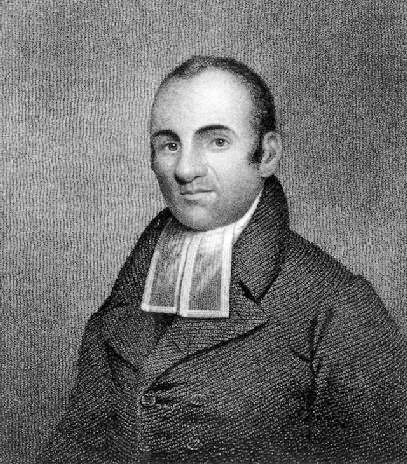 black and white painting of man in 18th century clothing